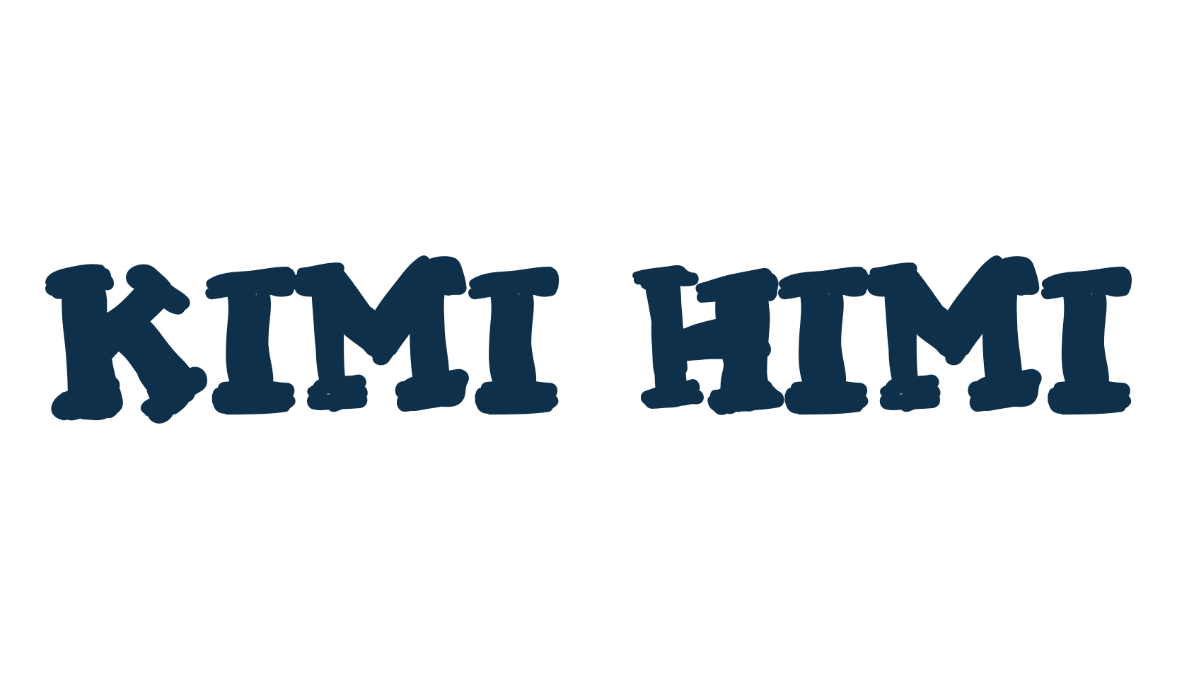 Kimi Himi, fancy cartoon decorative font preview