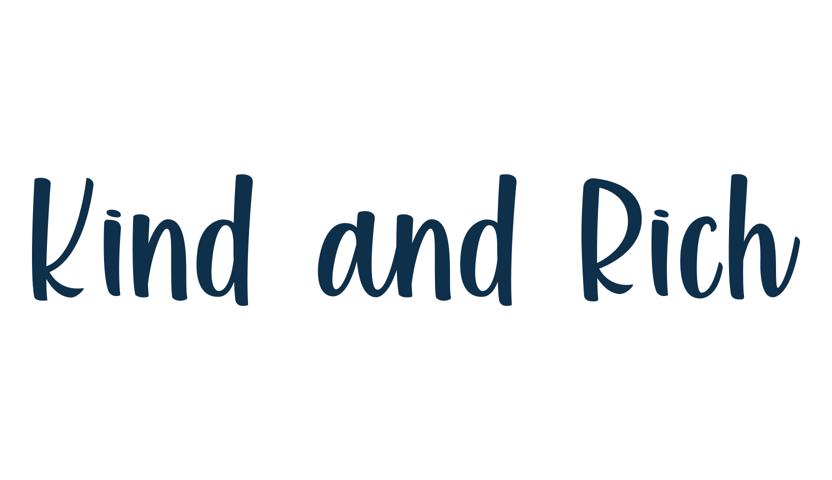 Kind and Rich, fancy decorative font preview