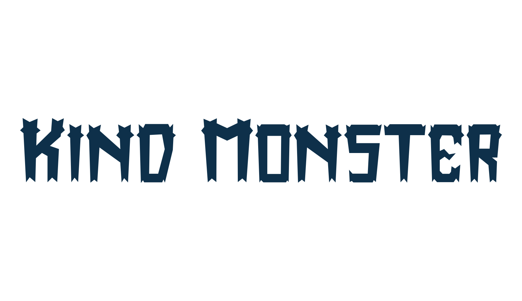 Kind Monster, fancy decorative font preview