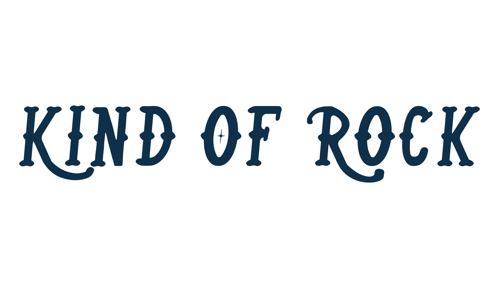 Kind Of Rock, retro font preview