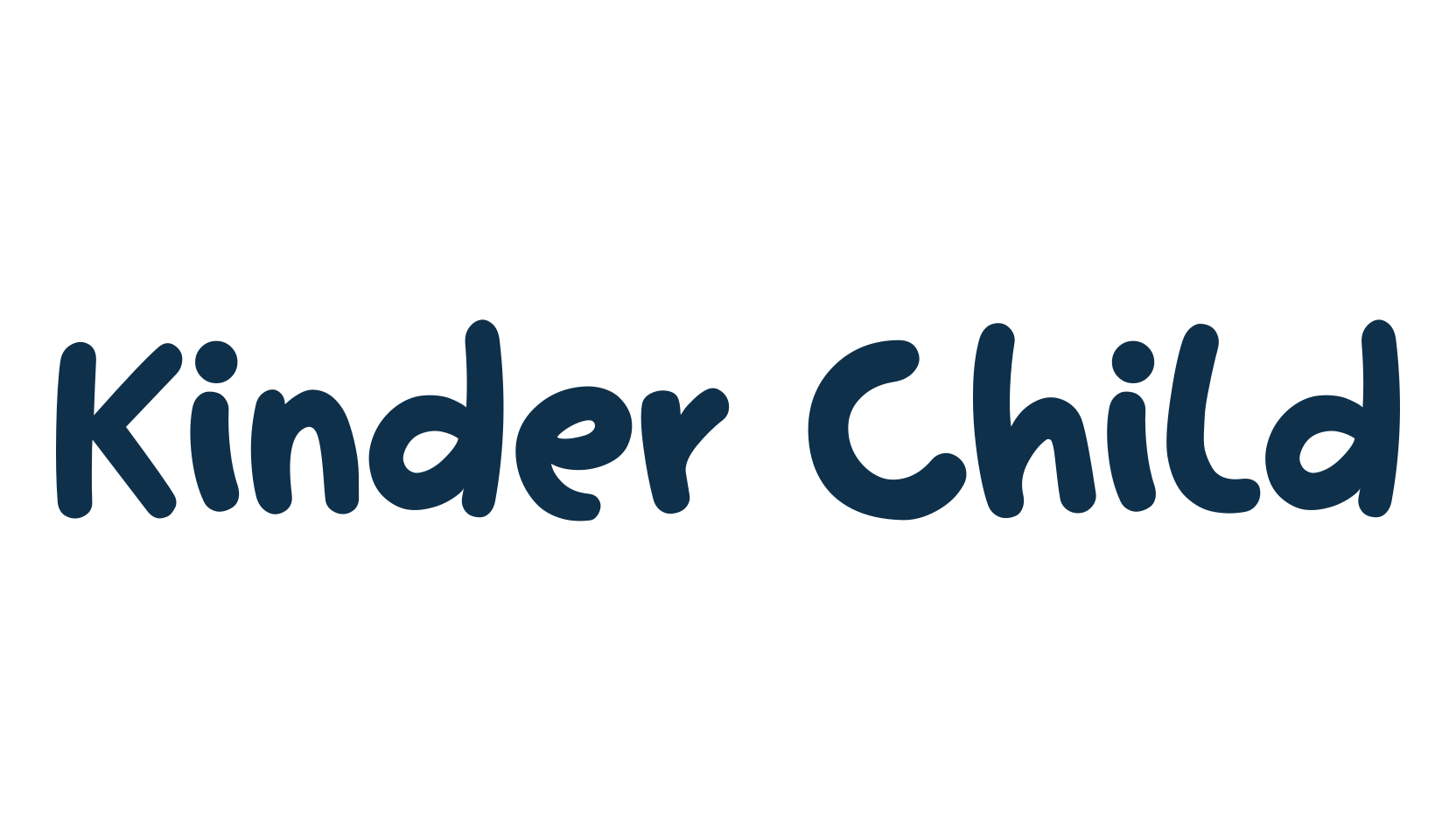 Kinder Child, cartoon font preview