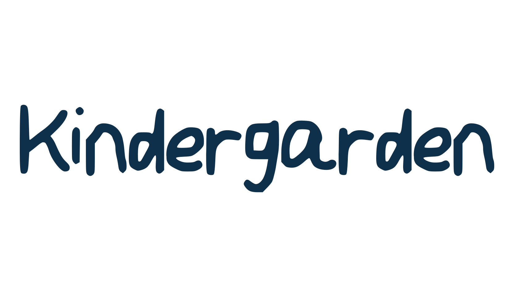 Kindergarden, script handwritten fancy decorative calligraphy font preview