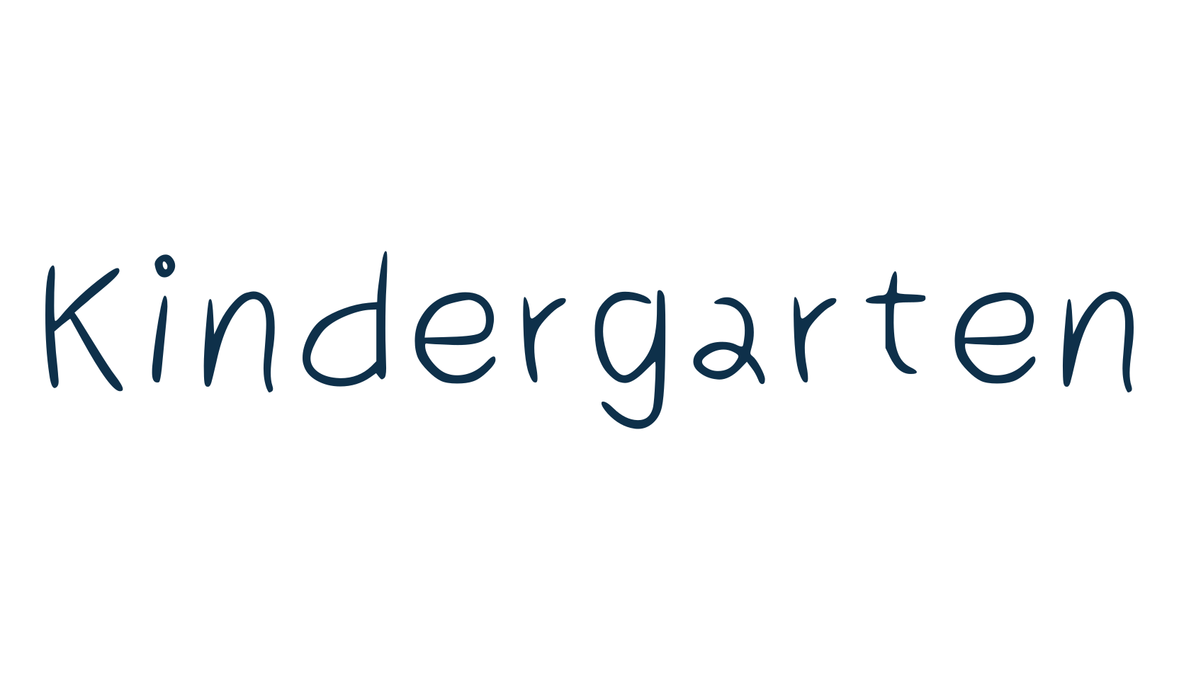 Kindergarten (kindergarten-5), script handwritten fancy decorative calligraphy font preview