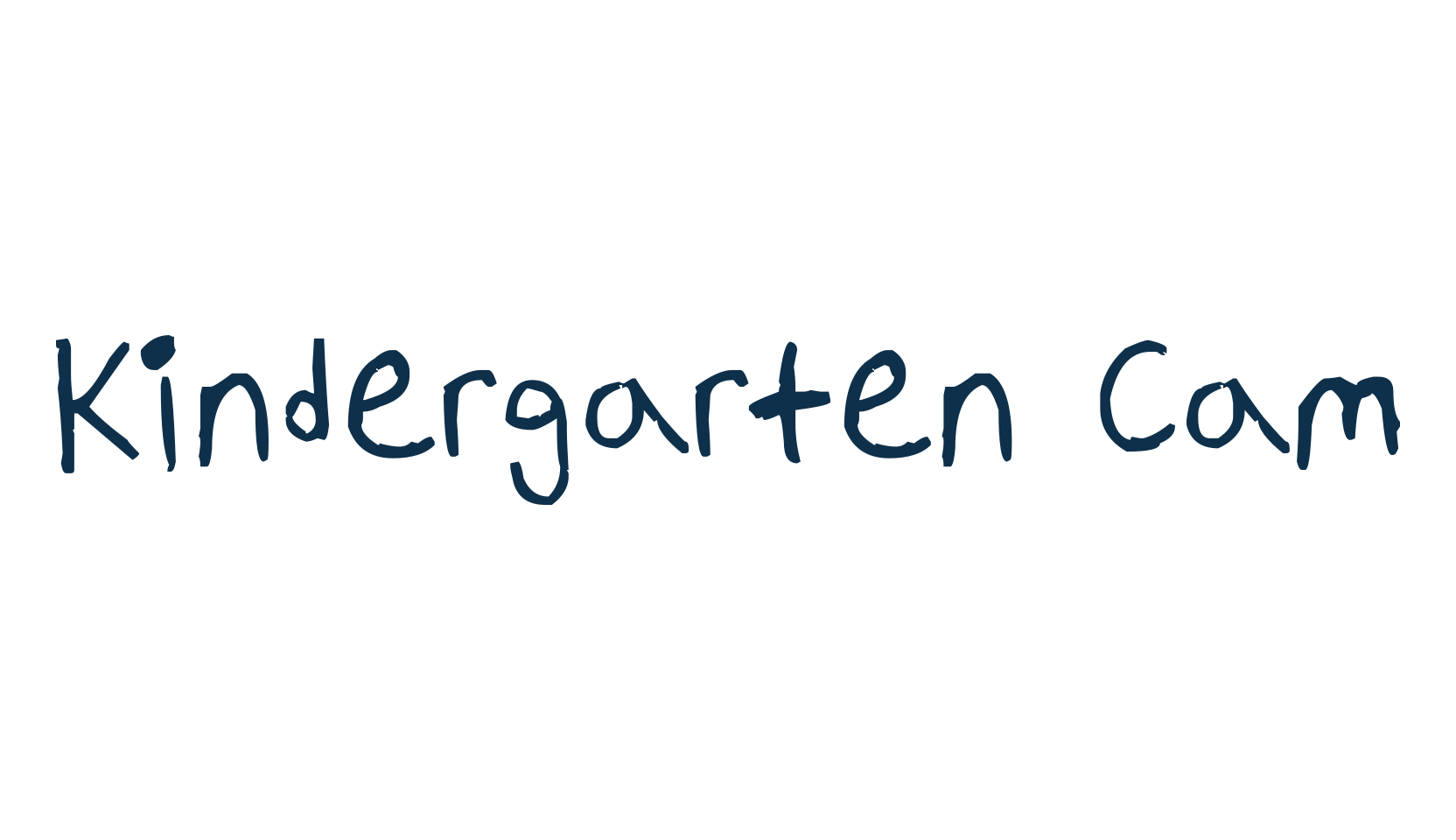 Kindergarten Cam, school font preview