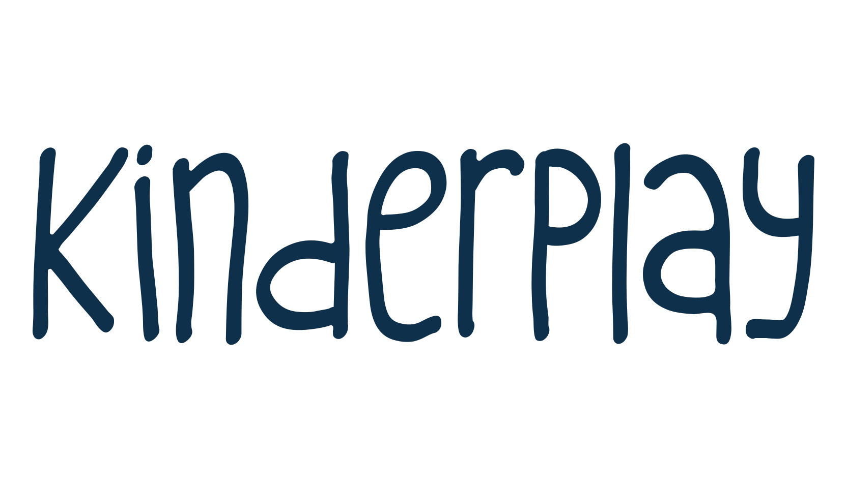 Kinderplay, script handwritten fancy decorative calligraphy font preview