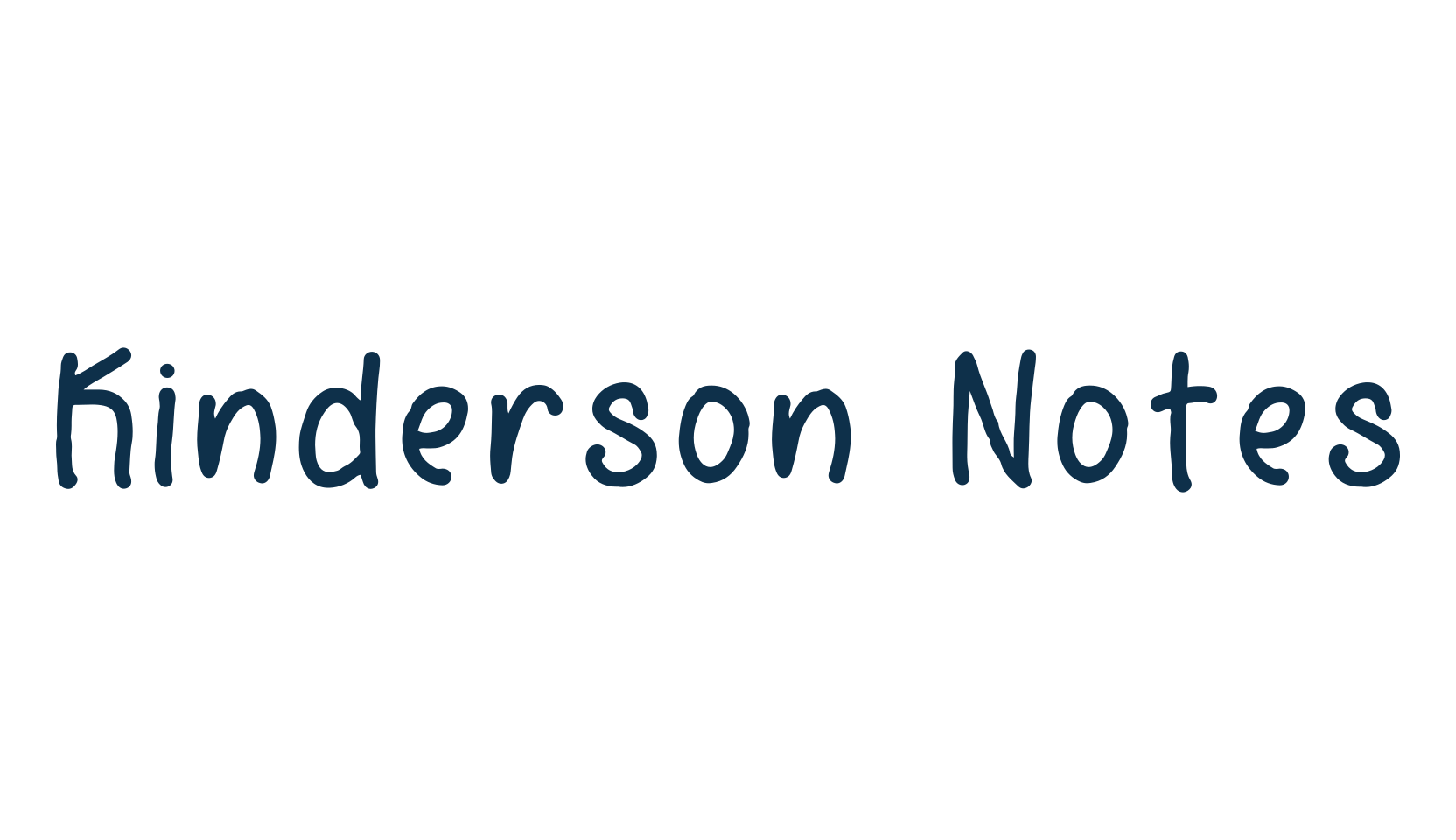 Kinderson Notes, script handwritten fancy decorative calligraphy font preview