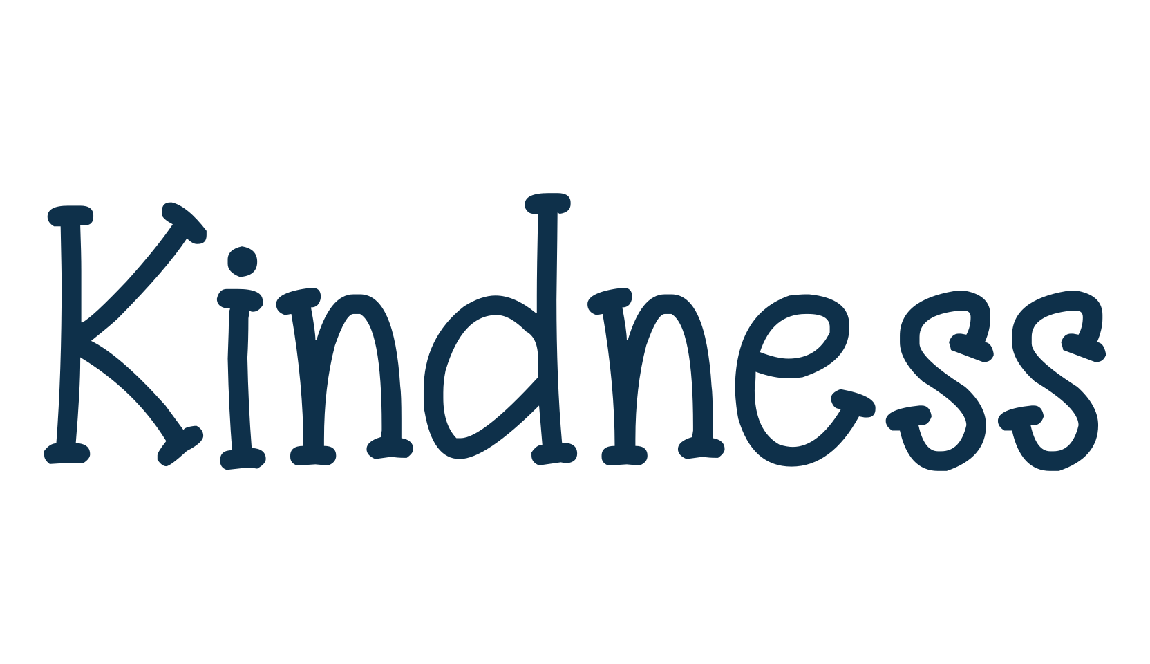 Kindness (kindness-2), fancy cartoon decorative font preview
