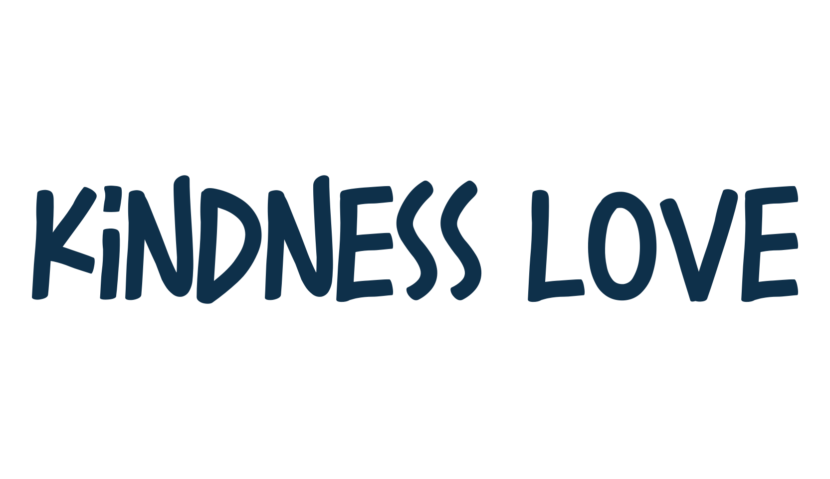 Kindness Love, cartoon font preview