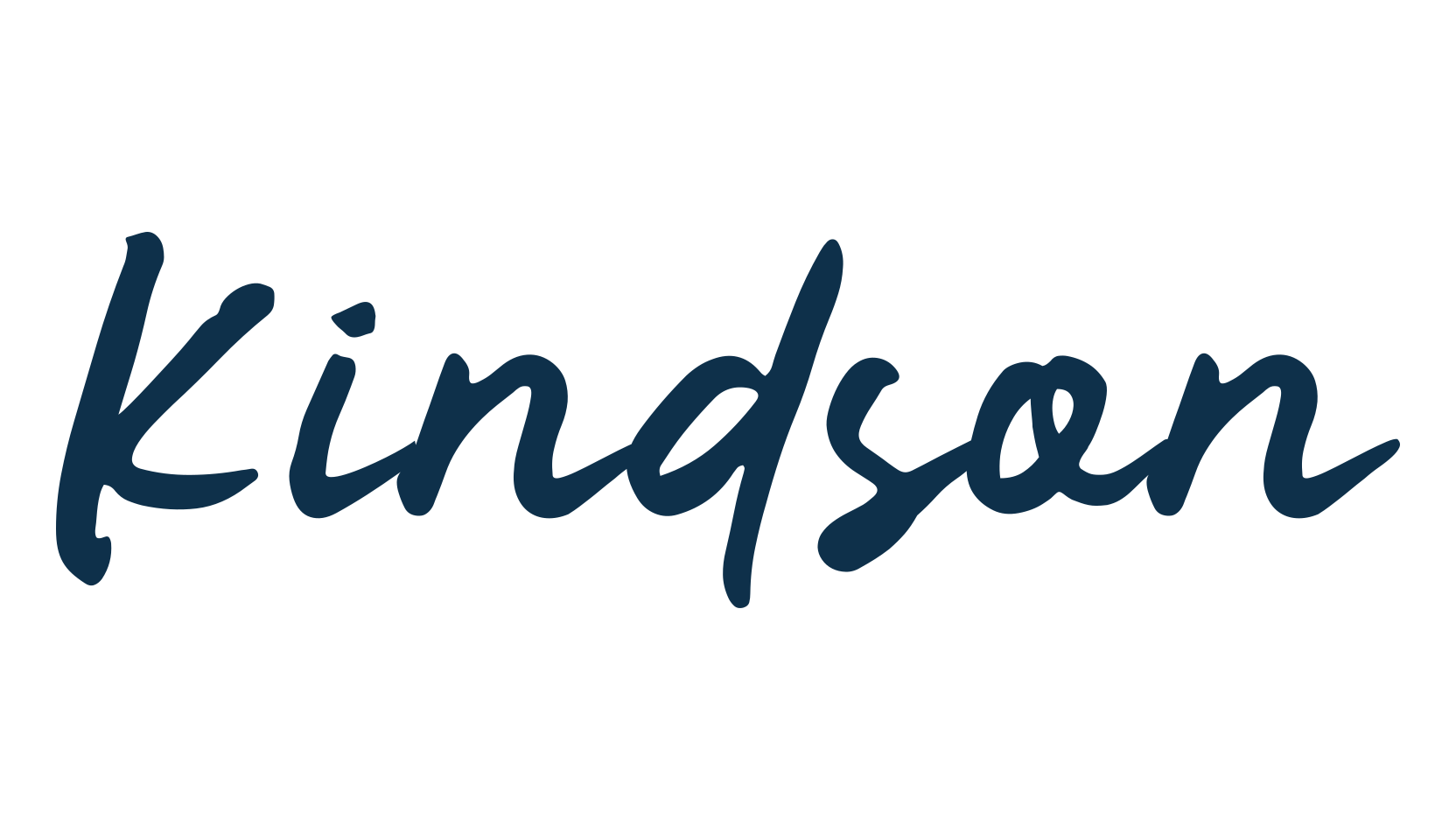 Kindson, brush font preview