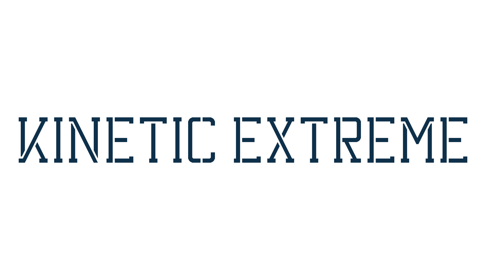 Kinetic Extreme, fancy stencil, army decorative font preview