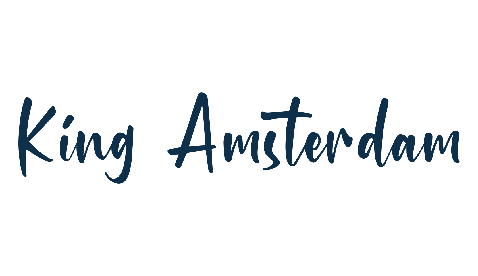 King Amsterdam, fancy various decorative script calligraphy font preview