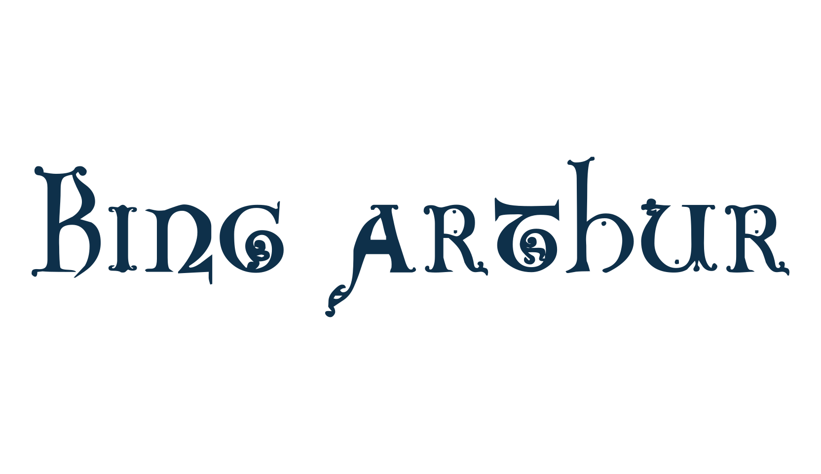 King Arthur, gothic celtic font preview