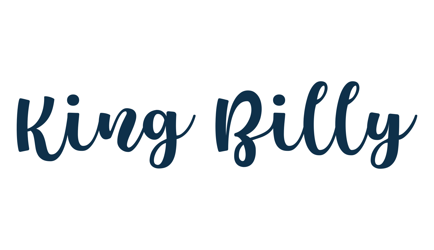 King Billy, fancy decorative font preview