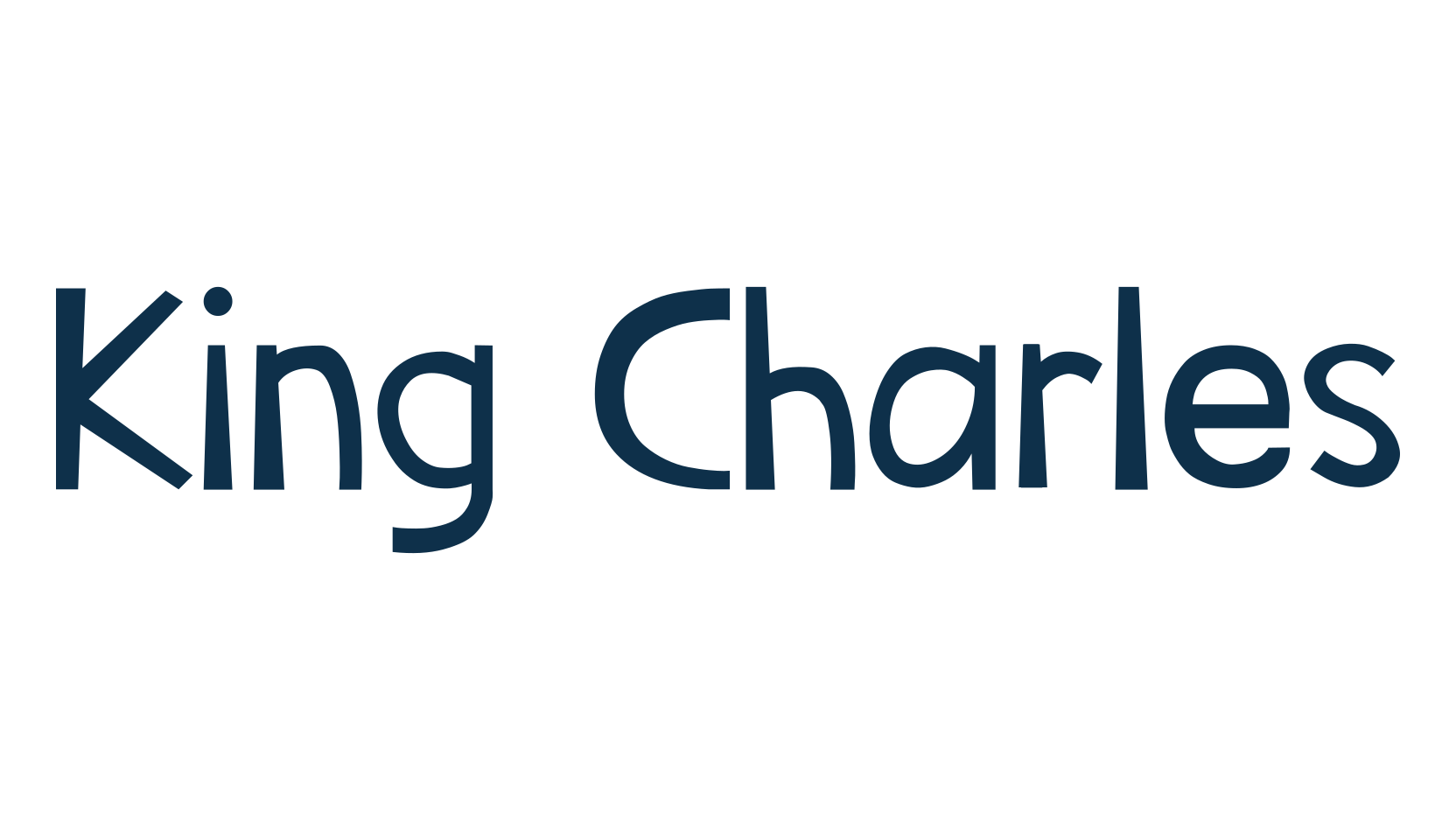 King Charles, cartoon font preview