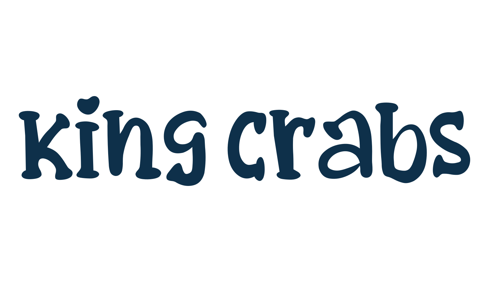 King Crabs, cartoon font preview
