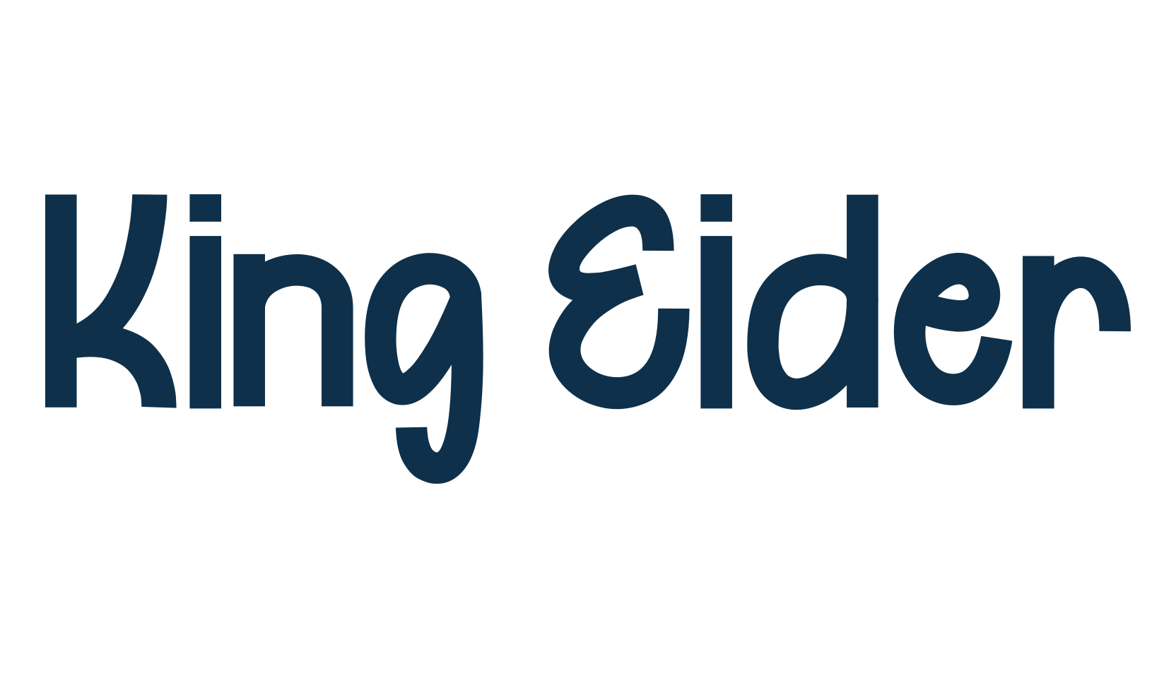 King Eider, fancy cartoon decorative font preview