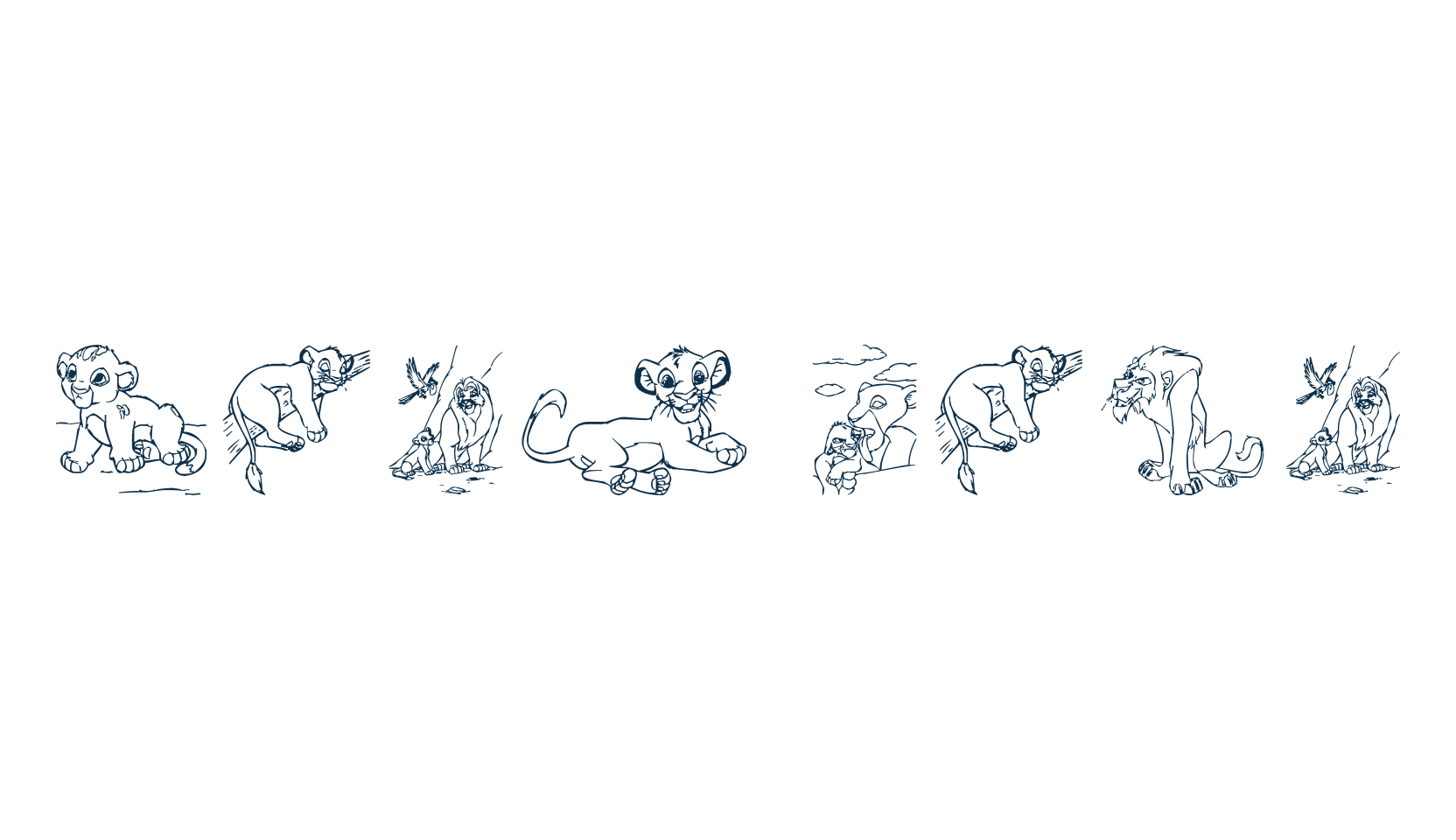 King Lion, fancy decorative font preview