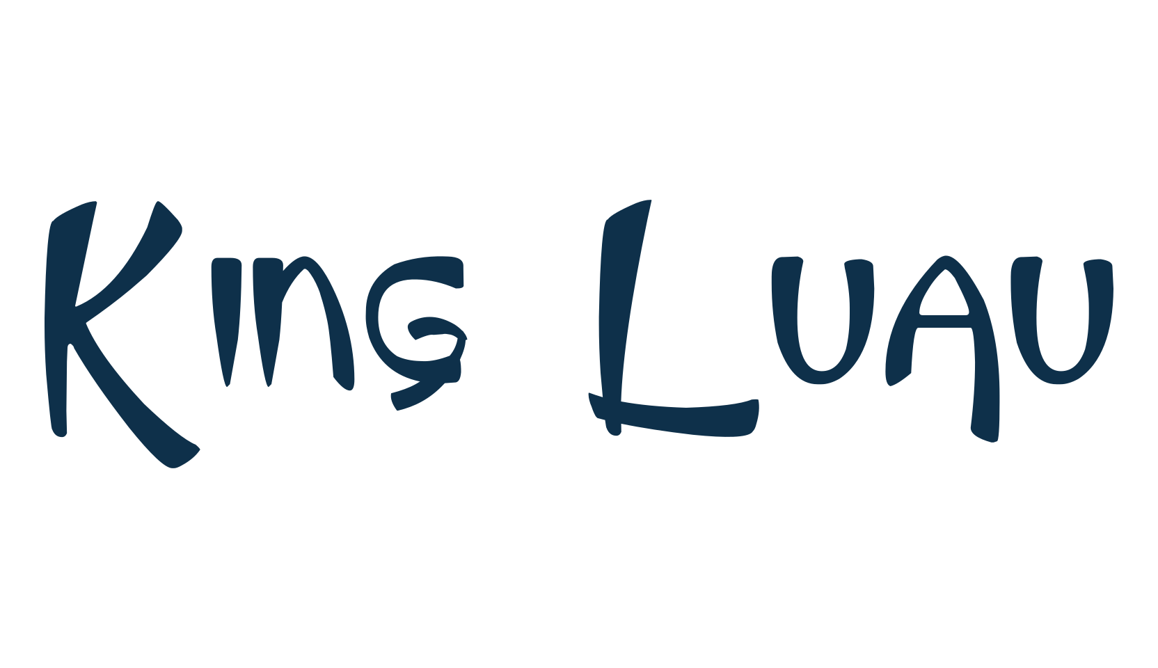 King Luau, fancy various decorative font preview