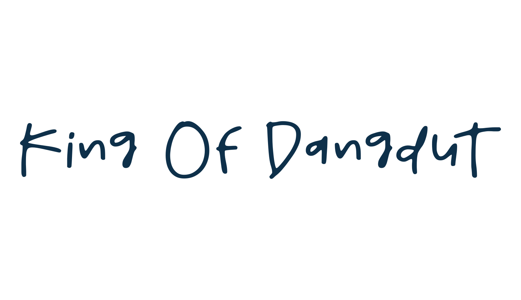 King Of Dangdut, script handwritten fancy decorative calligraphy font preview