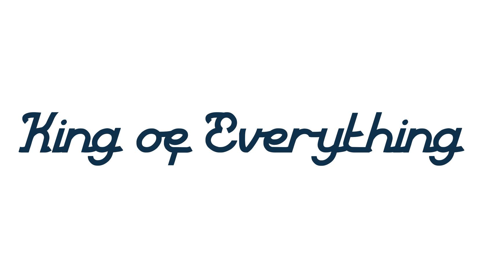 King of Everything, fancy decorative font preview