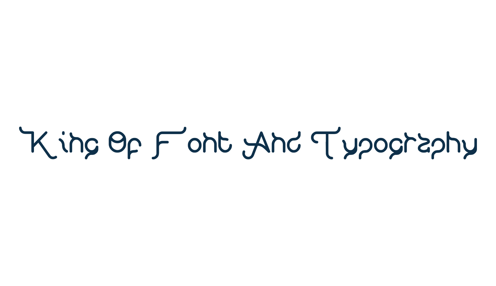 King Of Font And Typography, various font preview