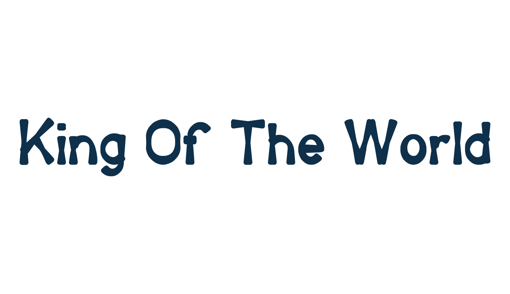King Of The World, fancy various decorative font preview