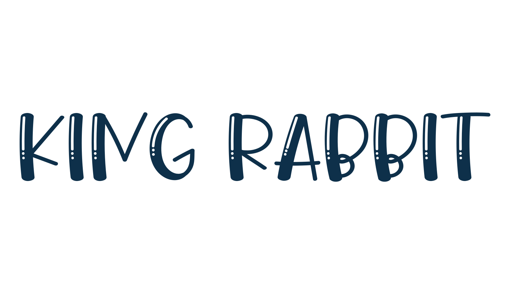 King Rabbit (king-rabbit), fancy cartoon decorative font preview