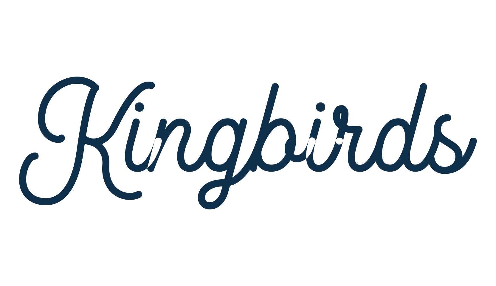 Kingbirds, fancy various decorative script calligraphy font preview