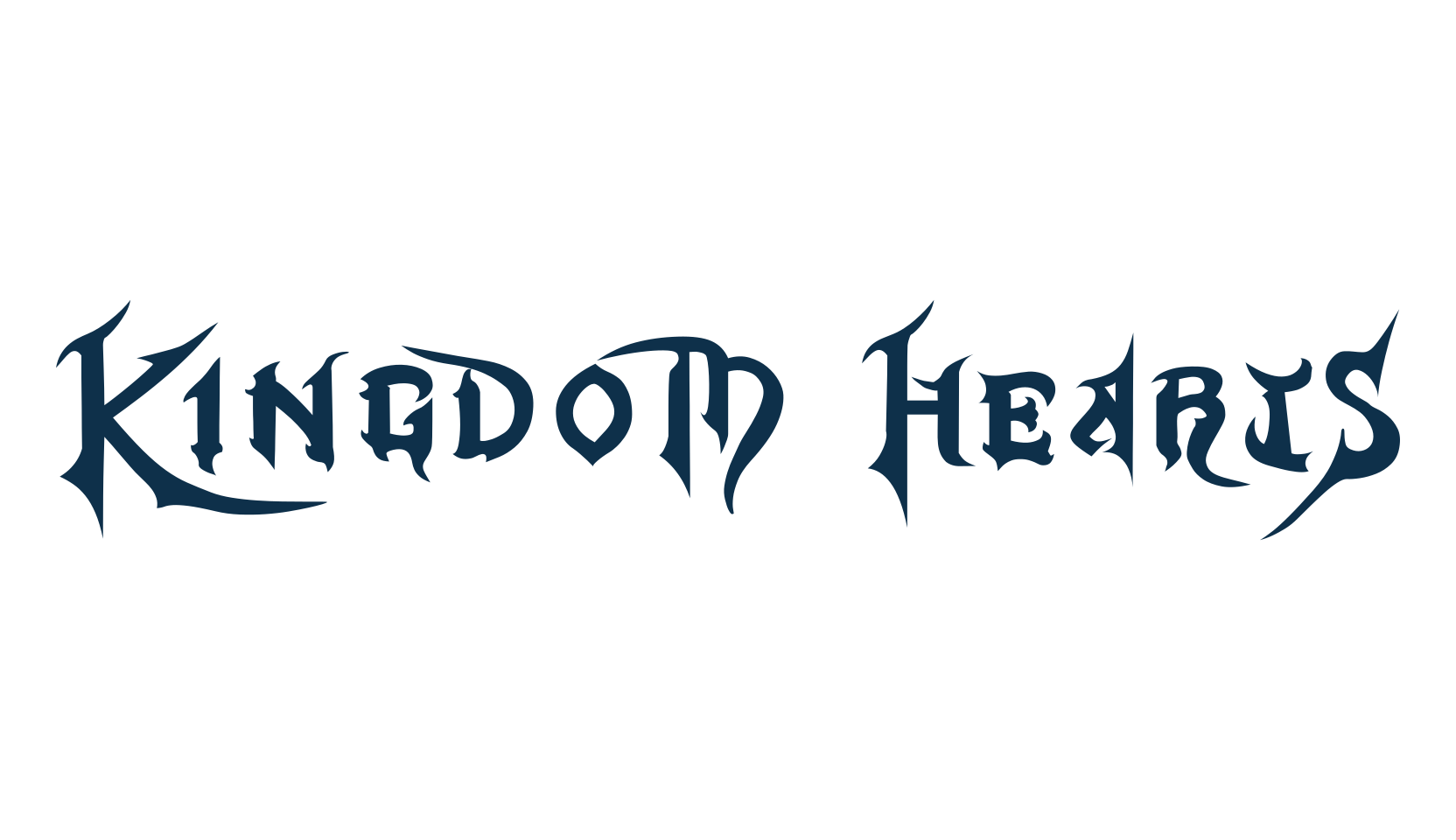 Kingdom Hearts, fancy various gothic font preview