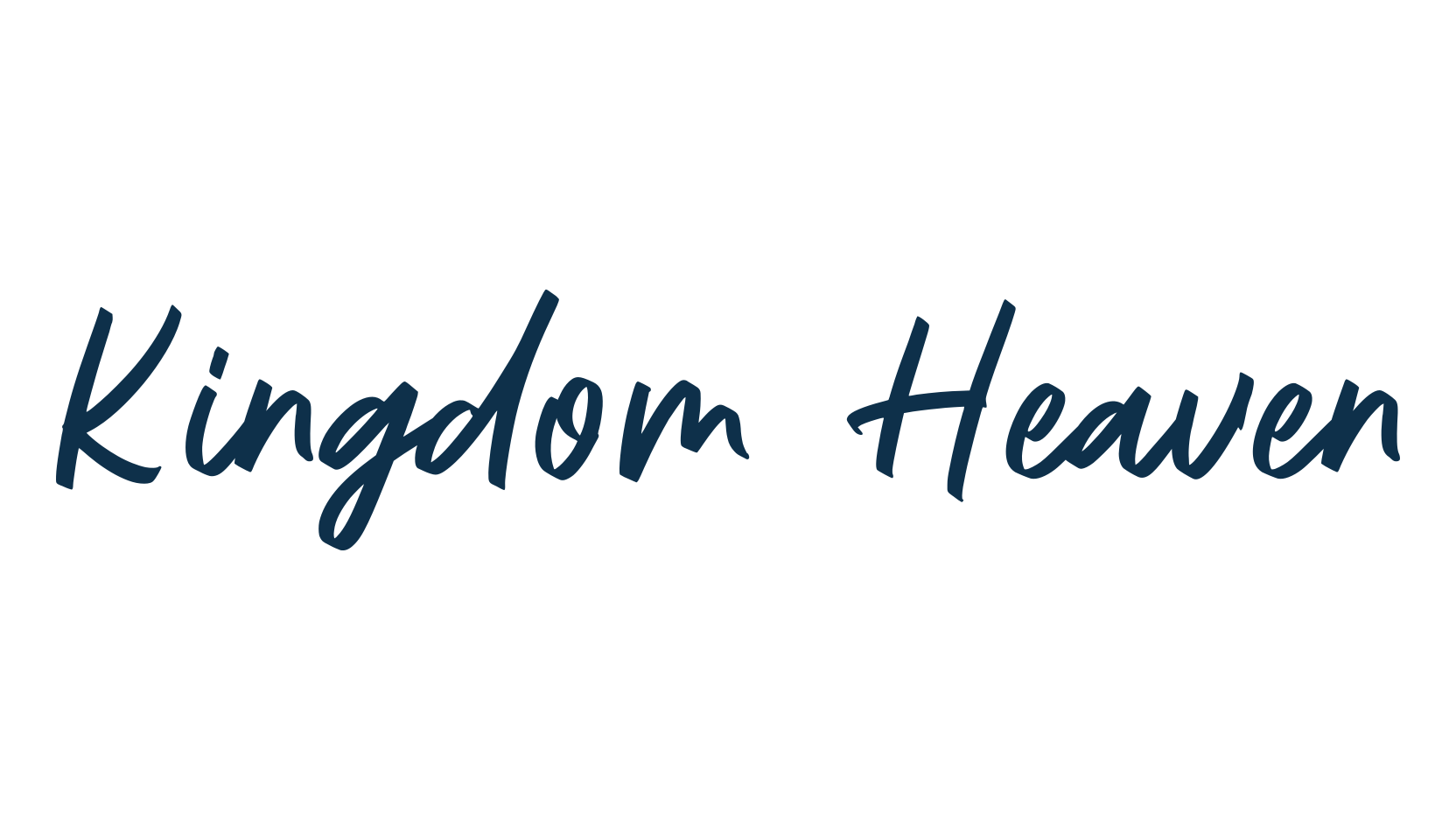 Kingdom Heaven, handwriting font preview