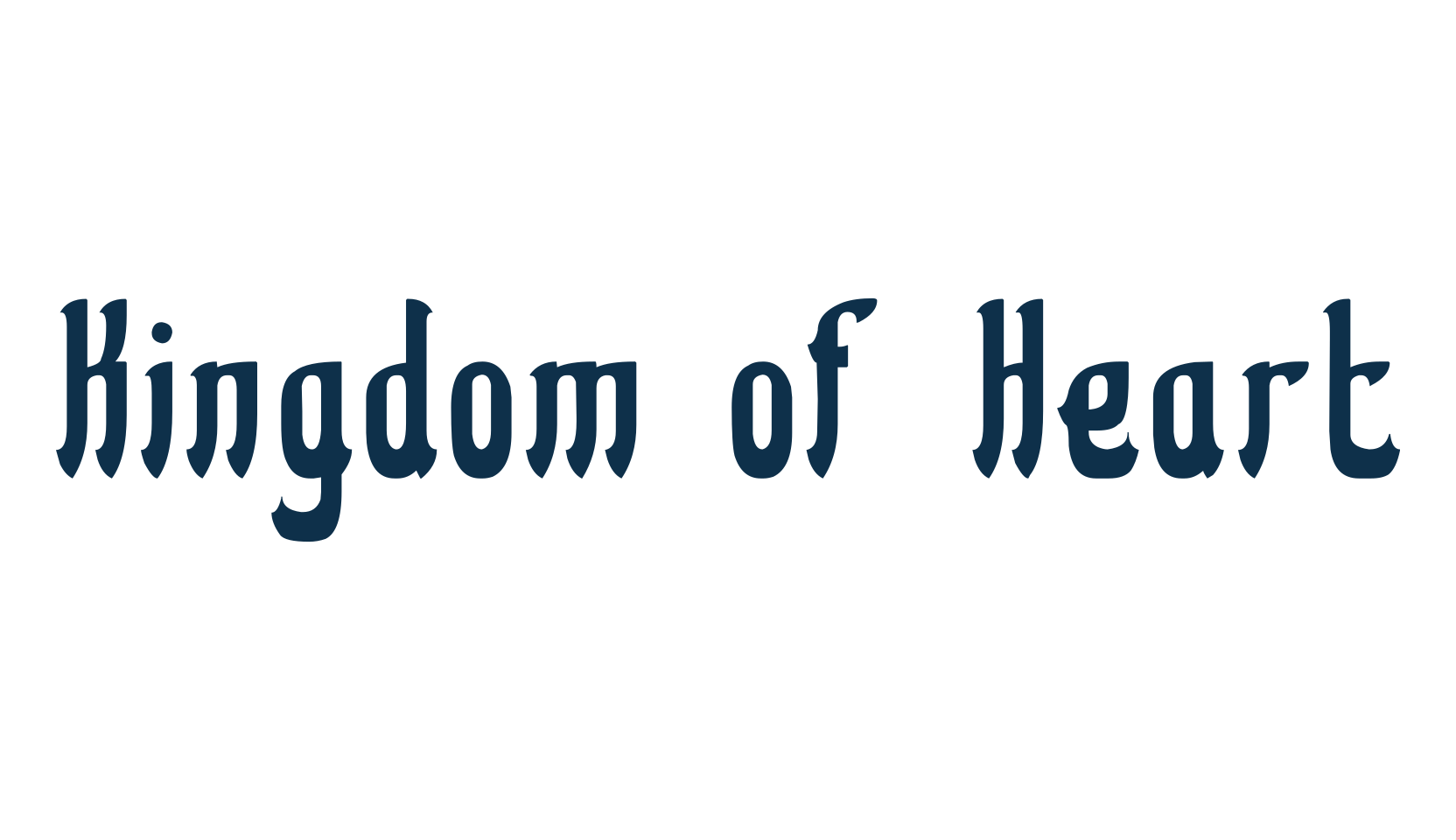 Kingdom of Heart, various font preview
