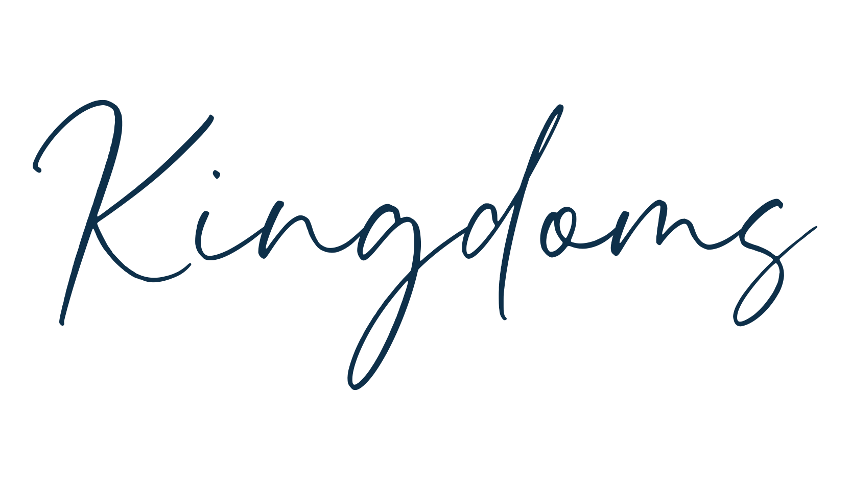 Kingdoms, script handwritten fancy decorative calligraphy font preview