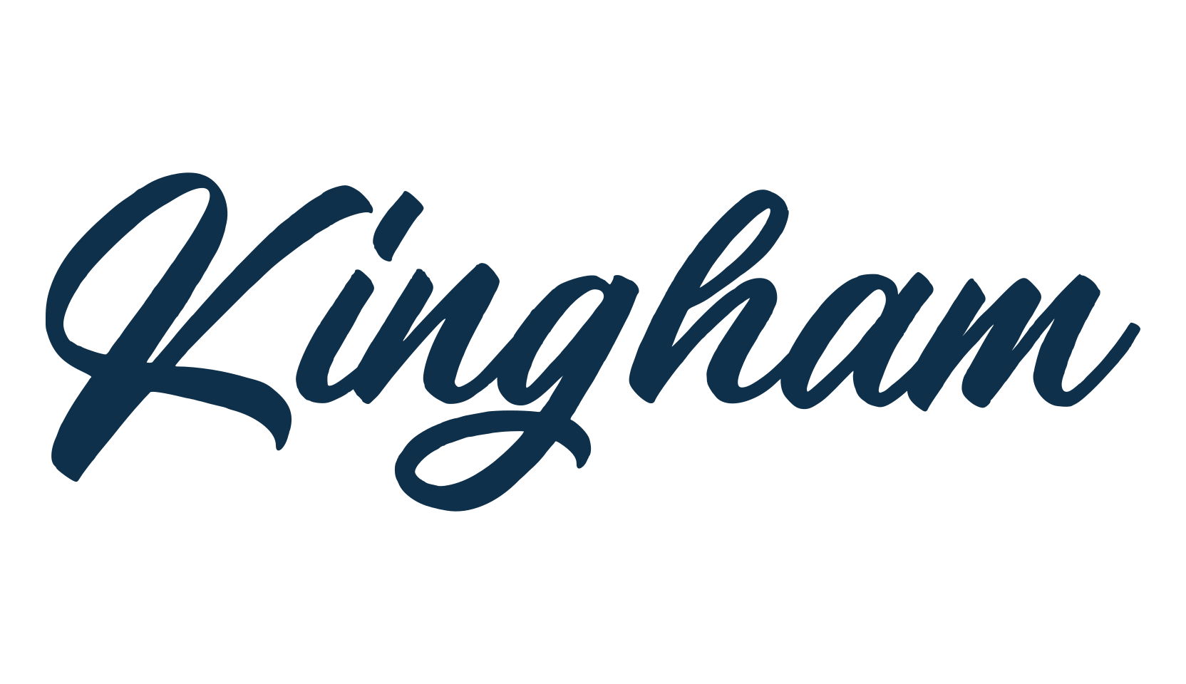 Kingham, calligraphy font preview