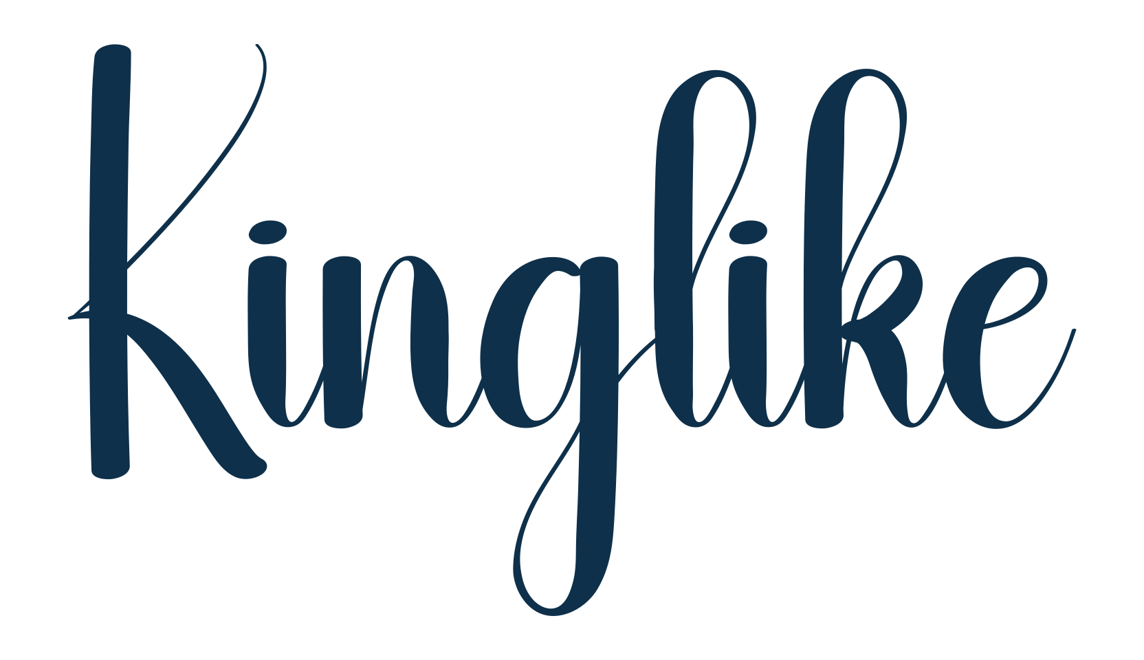 Kinglike, fancy decorative font preview