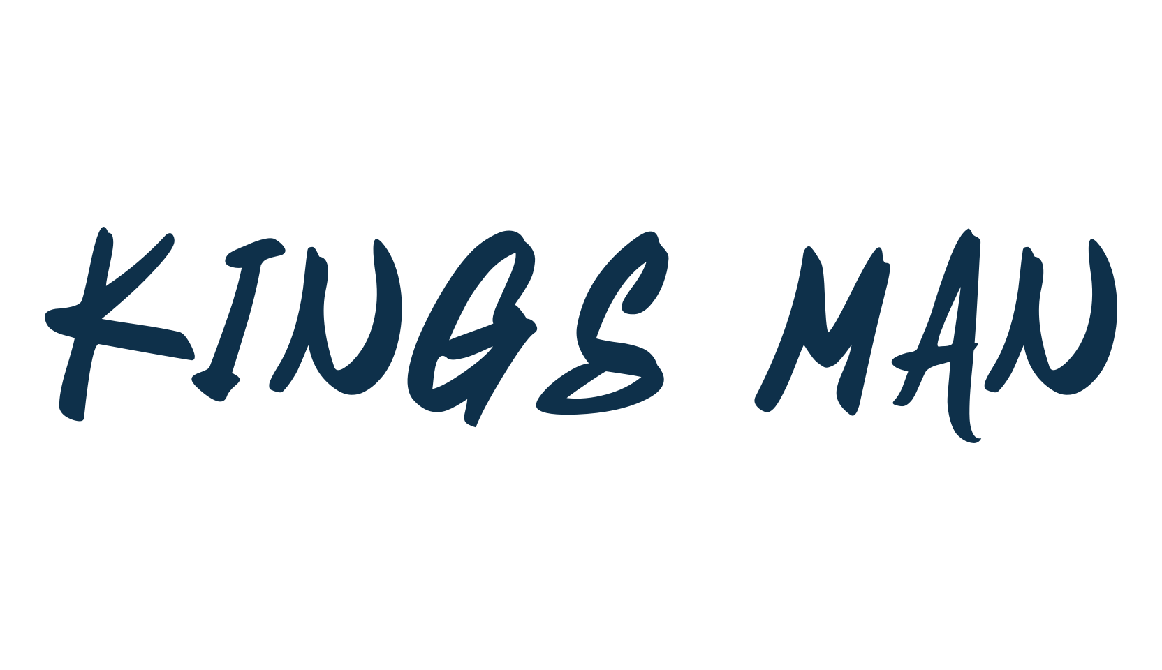 Kings Man, script brush fancy decorative calligraphy font preview