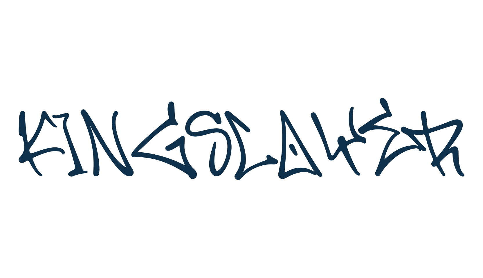 Kingslayer, script graffiti fancy decorative calligraphy font preview