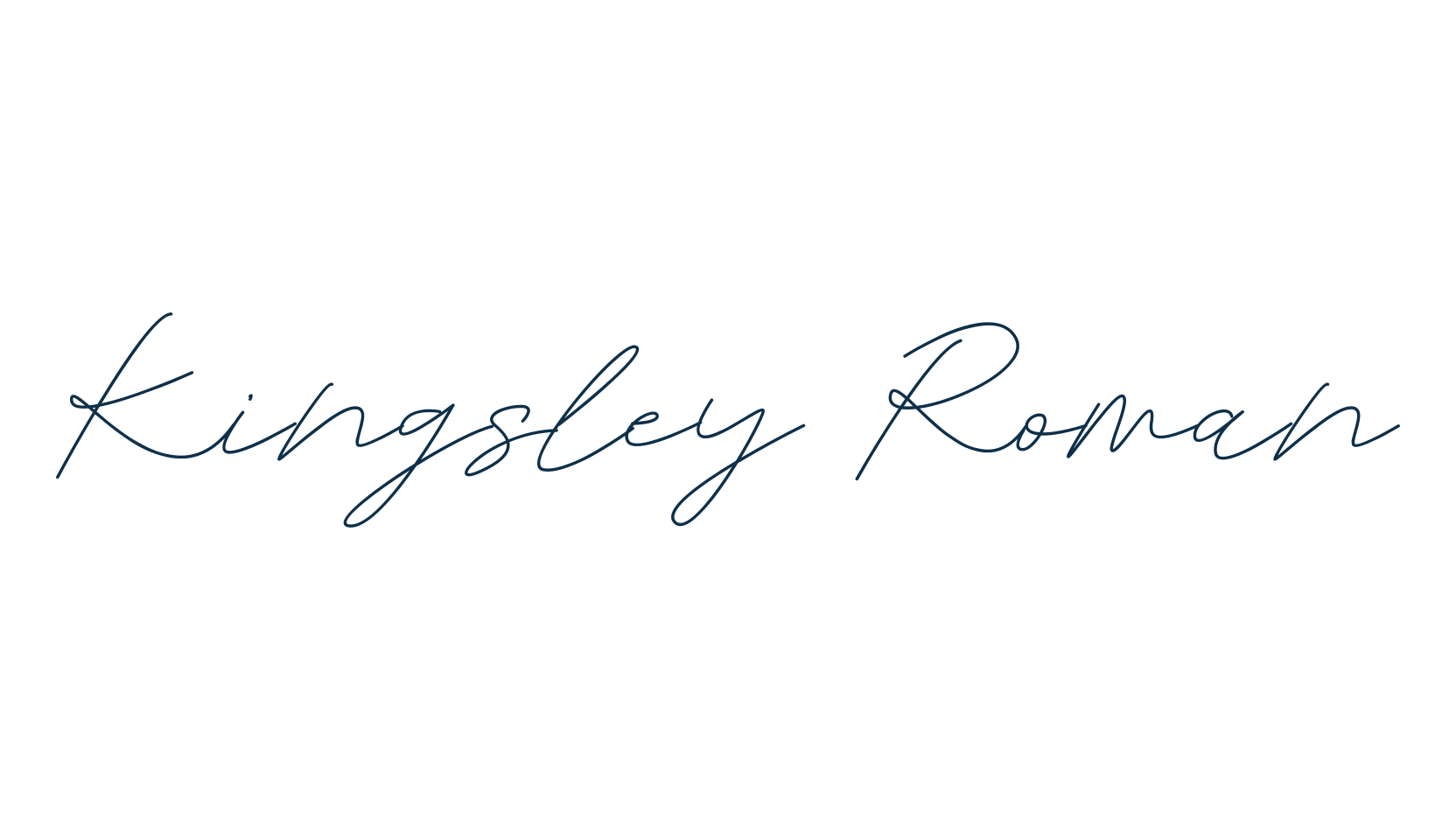 Kingsley Roman, script handwritten fancy decorative calligraphy font preview