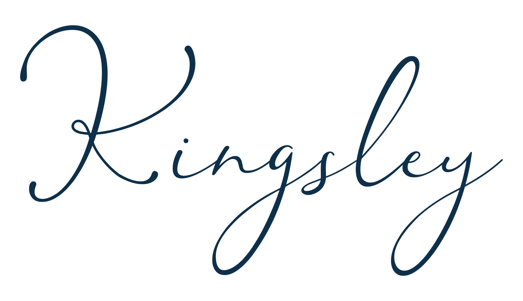 Kingsley, script calligraphy fancy decorative font preview