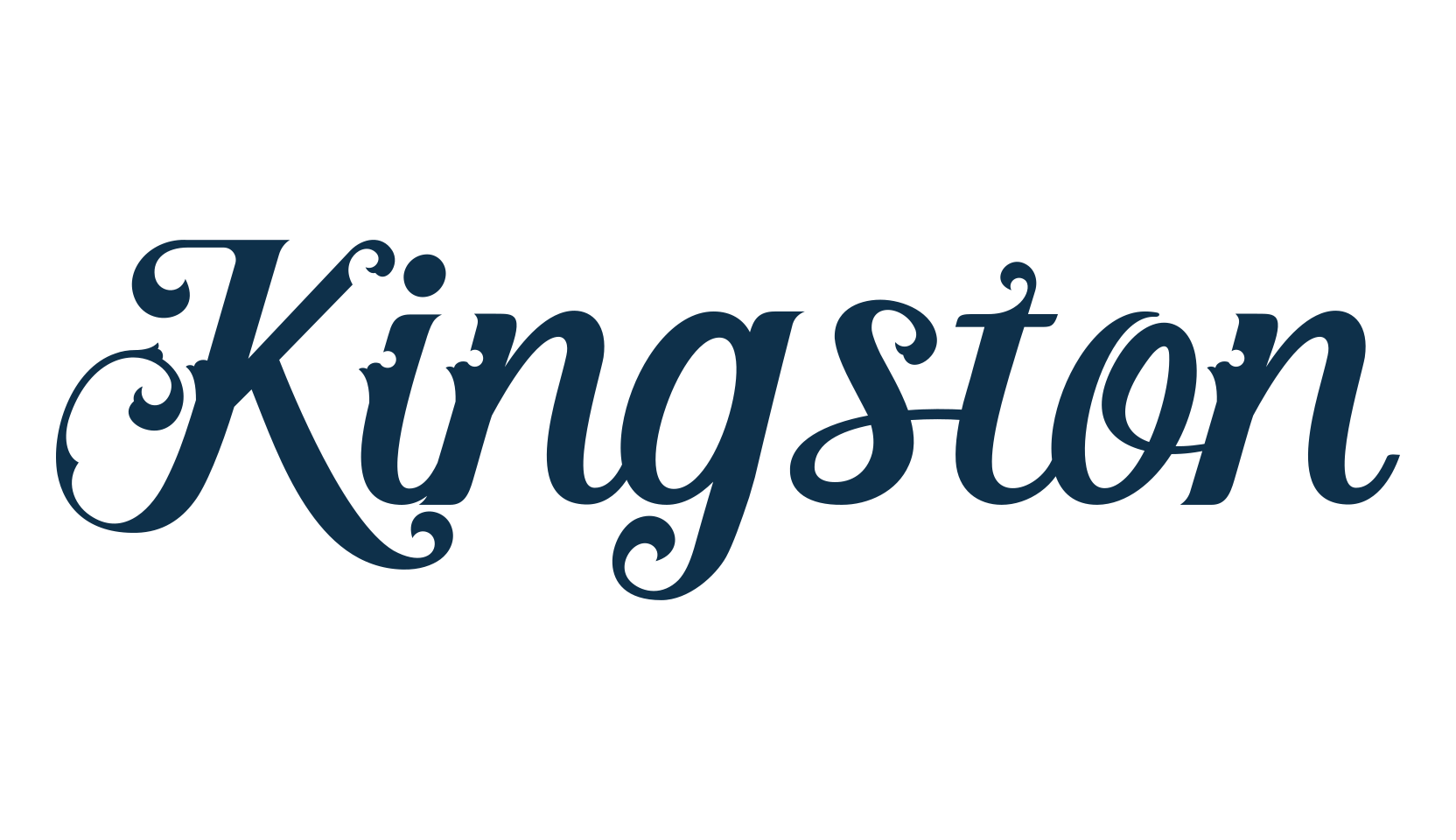 Kingston, retro font preview