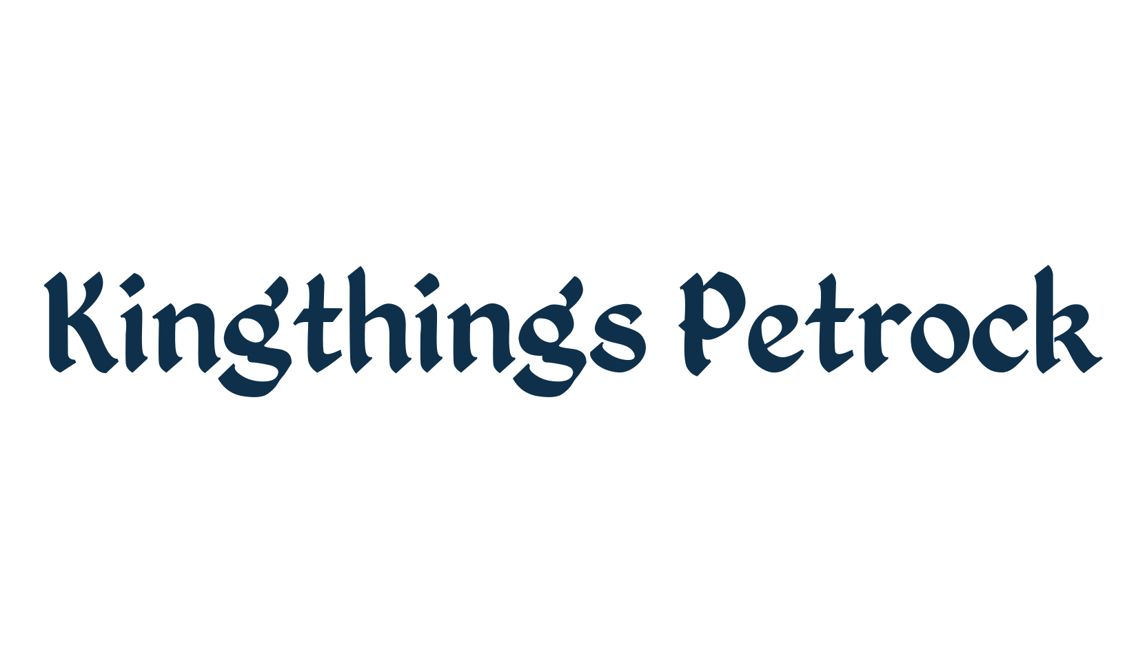 Kingthings Petrock, fancy various decorative font preview