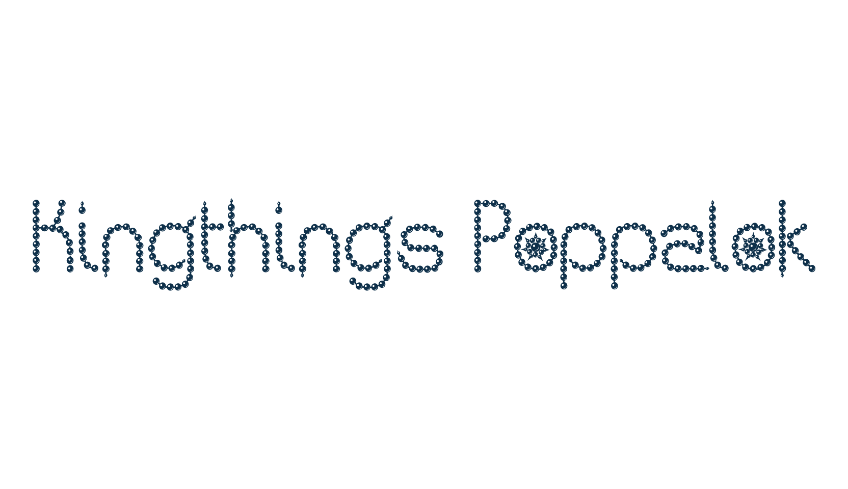 Kingthings Poppalok, decorative font preview