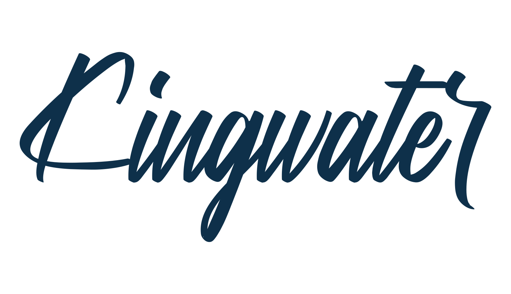 Kingwater, fancy decorative font preview