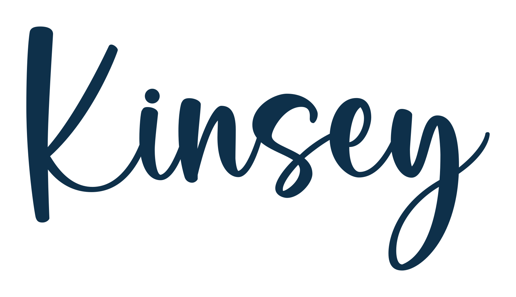 Kinsey, calligraphy font preview