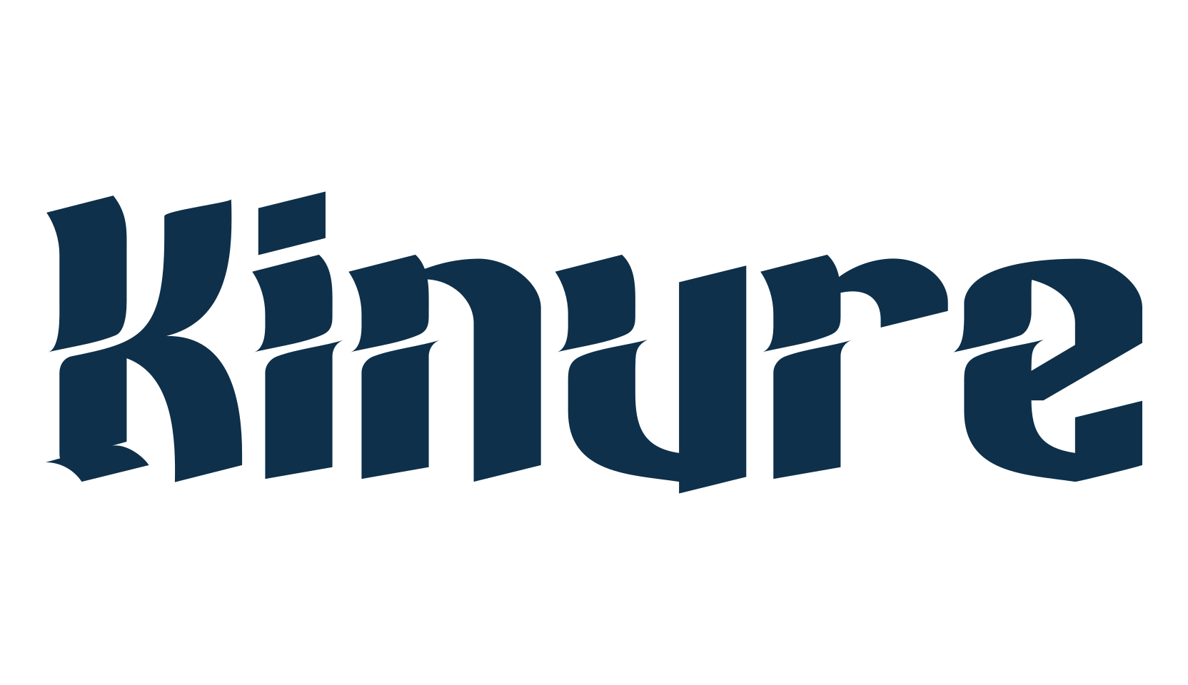 Kinure, modern font preview