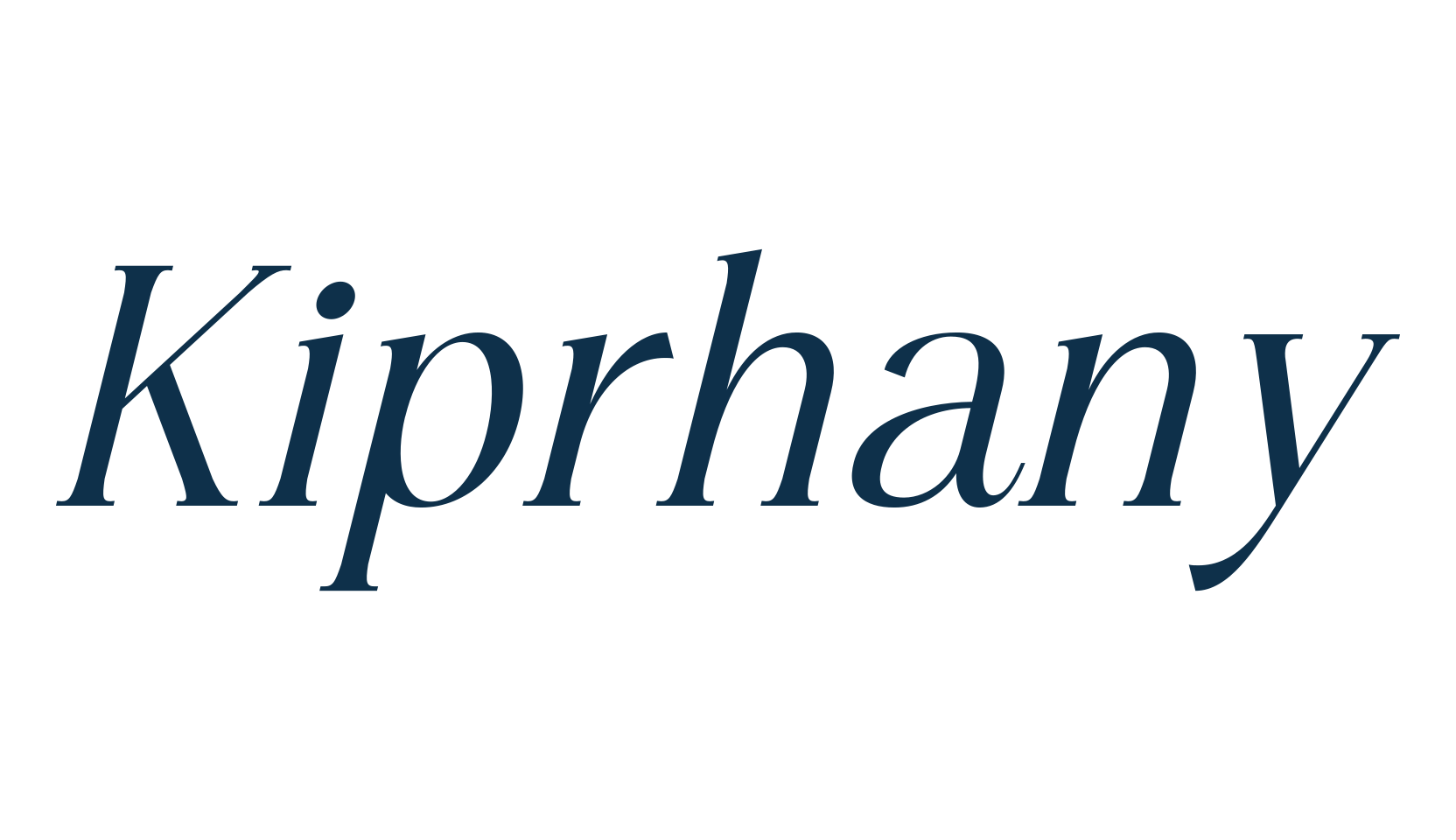 Kiprhany, serif font preview
