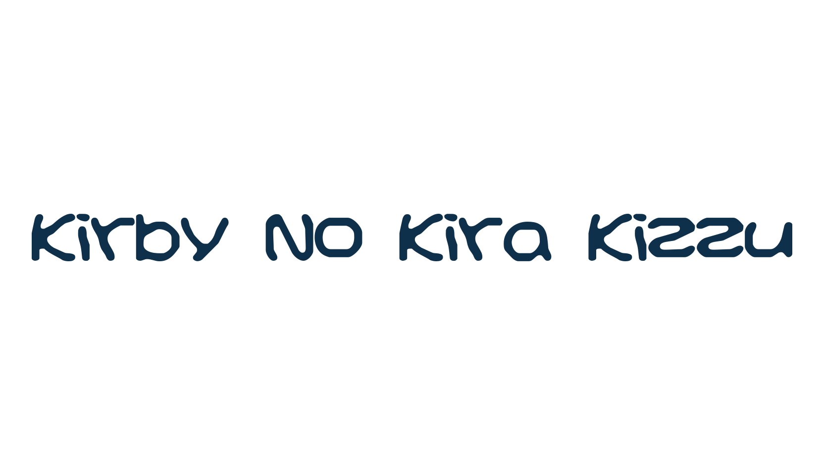 Kirby No Kira Kizzu, fancy various decorative font preview