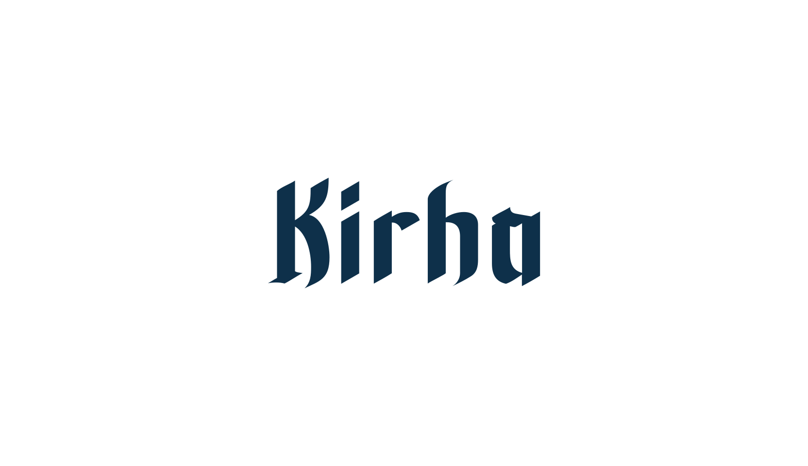 Kirha, gothic modern font preview