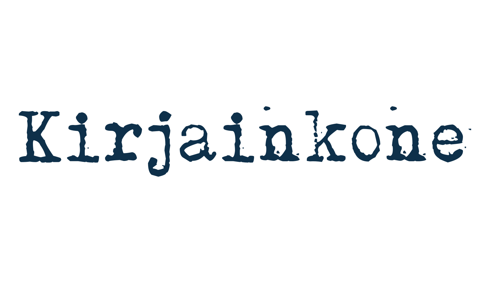 Kirjainkone, typewriter font preview