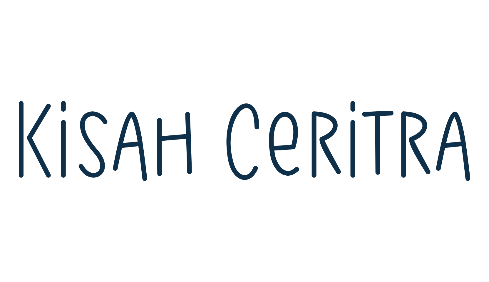 Kisah Ceritra, script handwritten fancy decorative calligraphy font preview
