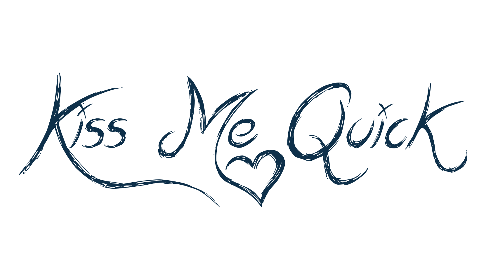 Kiss Me Quick, fancy decorative font preview